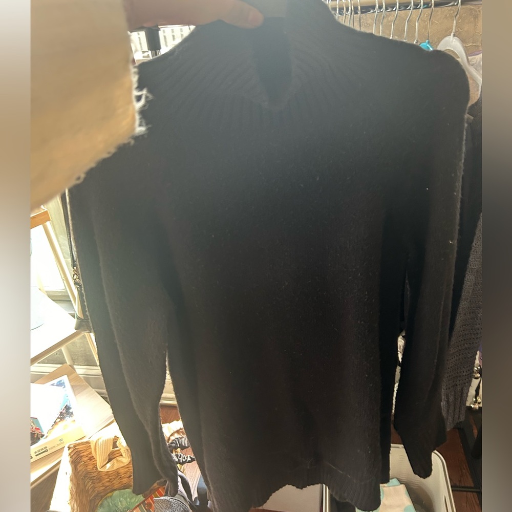 Cozy black turtleneck sweater